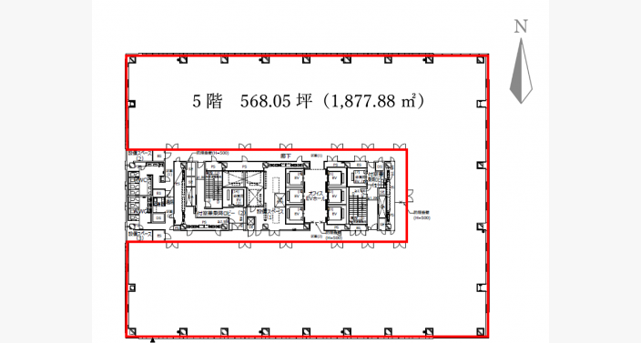 O/オービック御堂筋ビル/5F568.05T_平面図/20200525