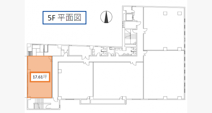 O/奈良三和東洋ビル/5F_17.61T_平面図/20230224