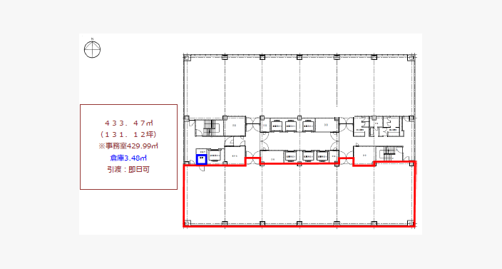 O/肥後橋センタービル/4F131.12T_平面図/20240129
