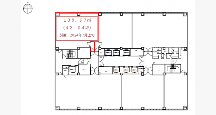O/肥後橋センタービル/7F42.04T_平面図/20240129