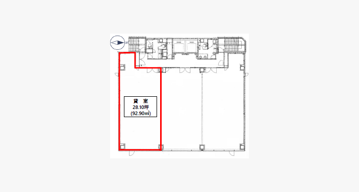 O/モレスコ本町ビル/4F28.10T_平面図/20250728