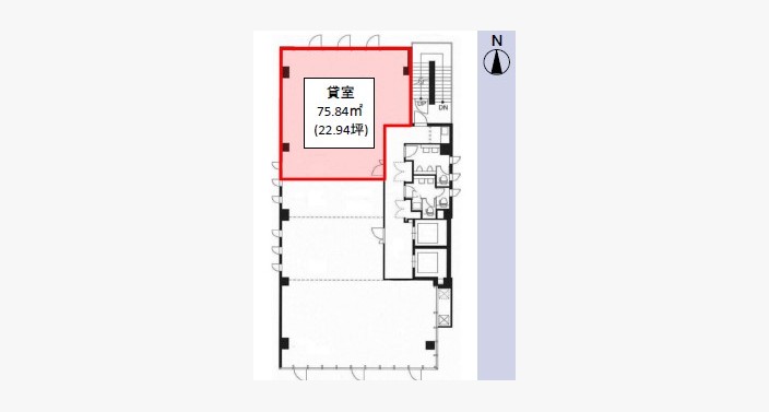 O/アイ・プラス江戸堀/2F22.94_平面図/20250825