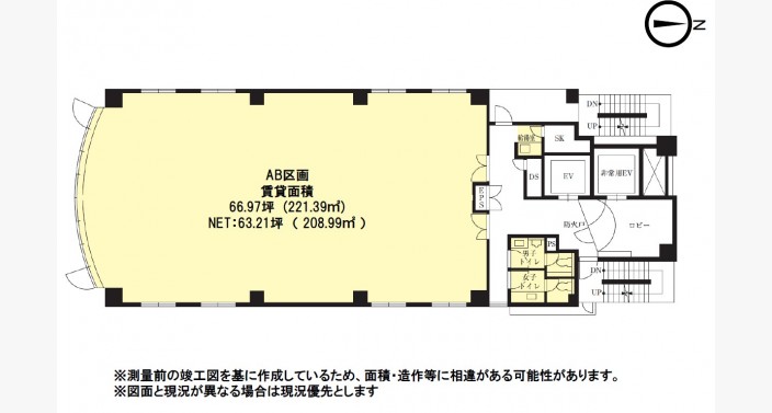 O/VORT御堂筋本町/13F66.97坪_平面図/20250825