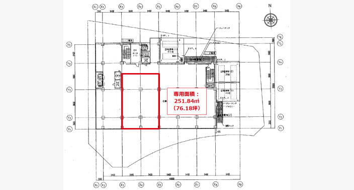 O/フェスタ立花北館/6F76.18T_平面図/20251205