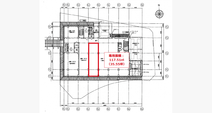 O/フェスタ立花北館/3F35.55T_平面図/20251205