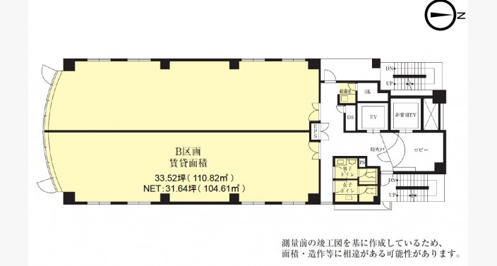 O/VORT御堂筋本町Ⅱ/10F33.52坪_平面図/20251209