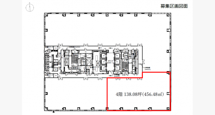 O/オービック御堂筋ビル/4F138.08T_平面図/20251215