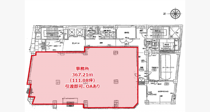 O/北浜山本ビル/1F111.08T_平面図/20260609
